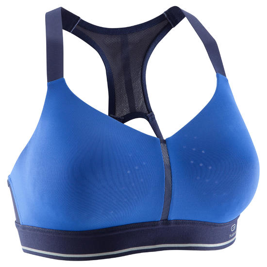 跑步运动背扣缓震支撑女士可调节式内衣 kalenji sportance comfort